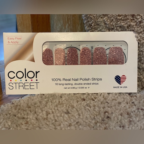 Color Street *RARE* ‘Belize Bellini’ — Pink Sparkly Nail Strips - Picture 2 of 8